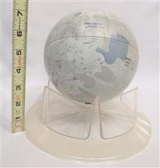 LOT OF 2  VINTAGE MOON GLOBES-REPLOGLE METAL LUNAR MOON GLOBE BANK 6